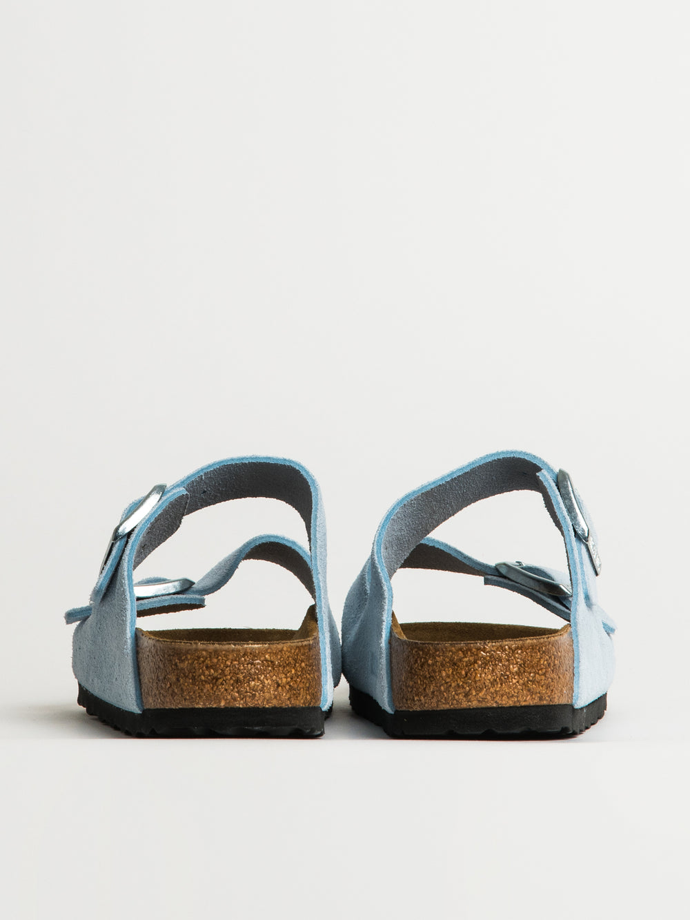 SANDALES EN DAIM BIRKENSTOCK ARIZONA POUR FEMMES - MOYEN/ÉTROIT - BLEU BÉBÉ