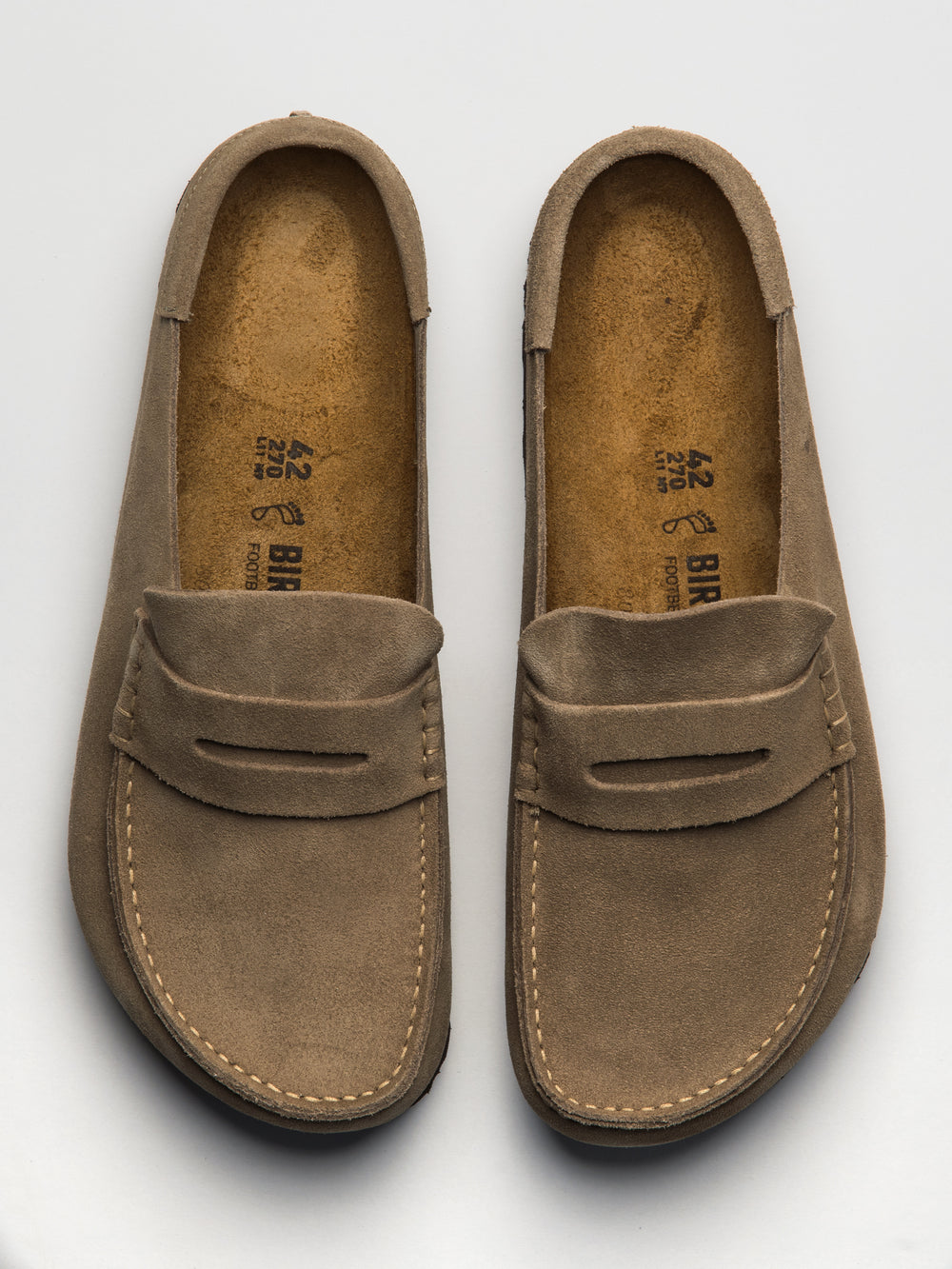 MENS BIRKENSTOCK NAPLES 2.0 GRIP - TAUPE SUEDE