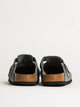 BIRKENSTOCK MENS BIRKENSTOCK BOSTON SOFT FOOTBED SUEDE SANDALS - REGULAR - BASALT GREY - Boathouse