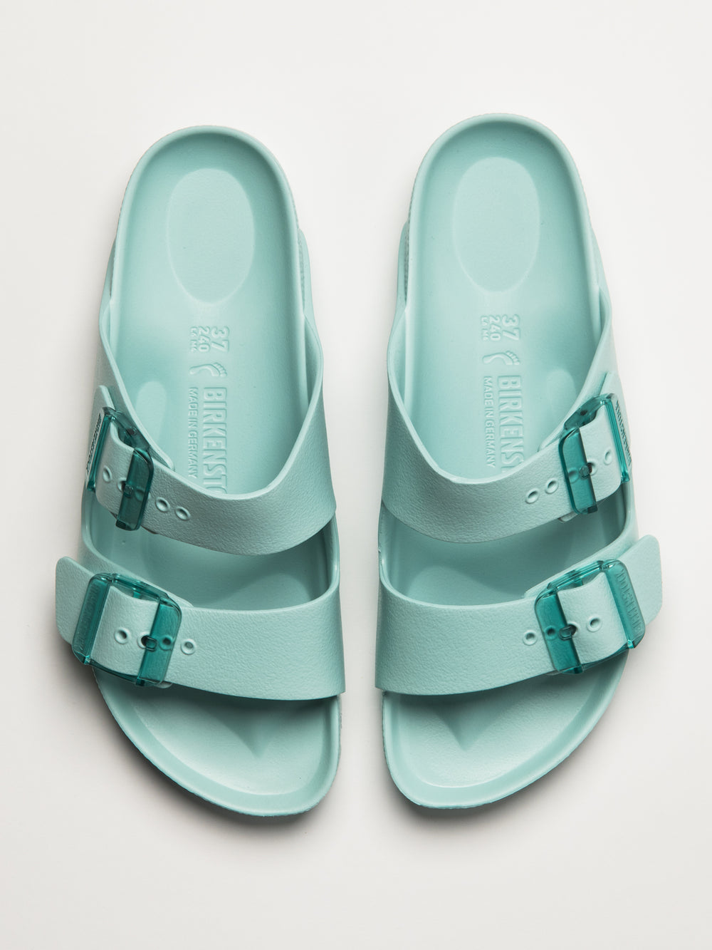 SANDALES BIRKENSTOCK ARIZONA STEALTH EVA POUR FEMMES - MOYEN/ÉTROIT - AQUA