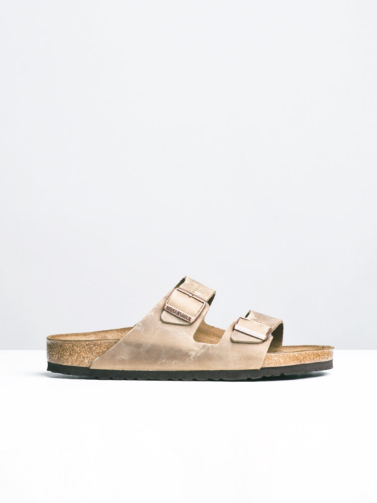 SANDALES EN CUIR HUILÉ ARIZONA POUR HOMME - TABAC