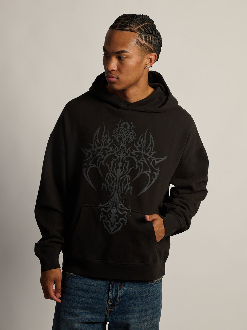 CROSS WINGS RELAXED FIT HOODIE
