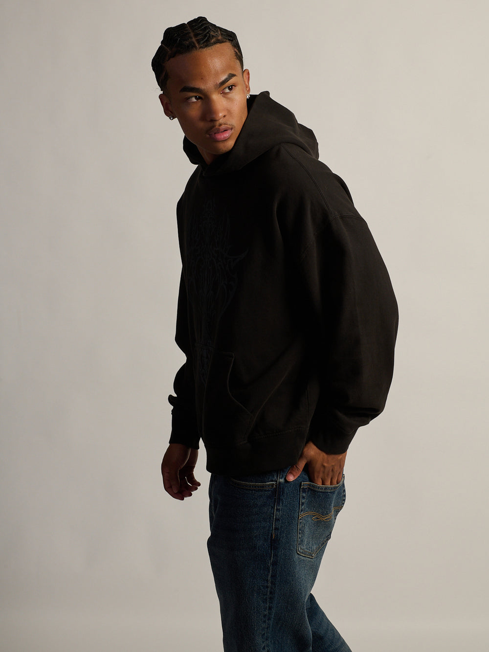 HOODIE CROSS WINGS COUPE AMPLE