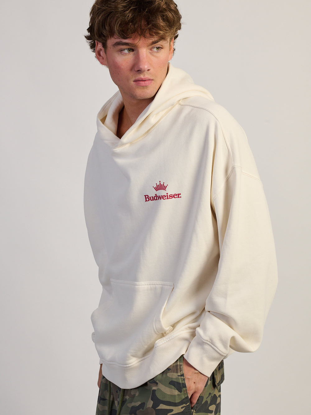 BUD RETRO EAGLE PULL OVER HOODIE