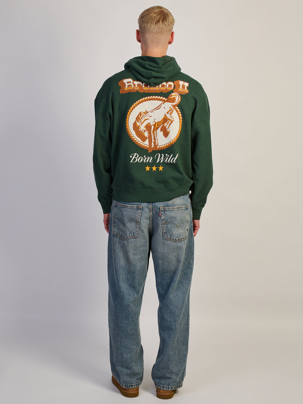 LICENSED WILD WEST BRONCO RELAXED HOODIE - Boathouse