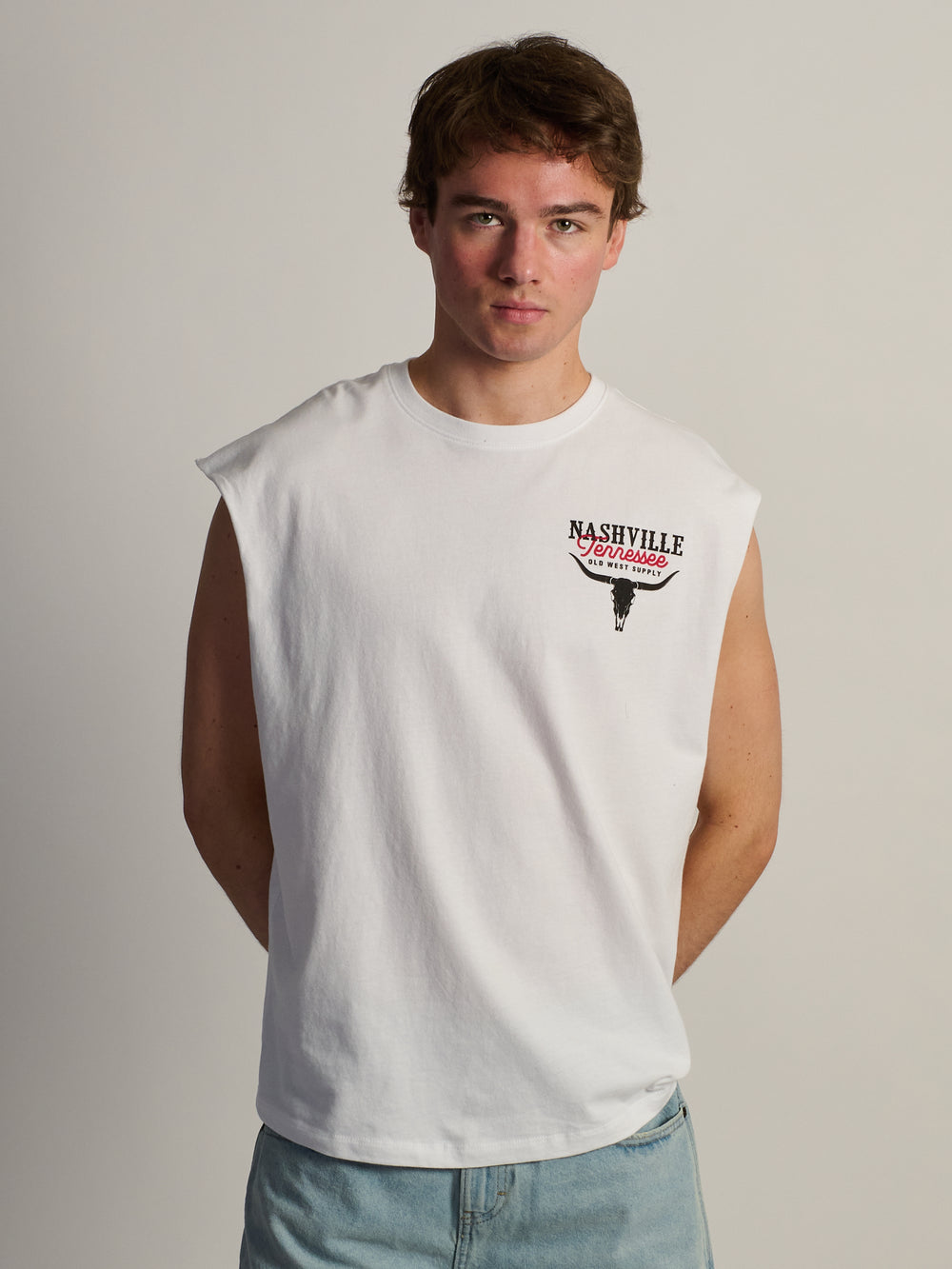 LICENSED OLD WEST NASHVILLE MUSCLE TANK - Boathouse