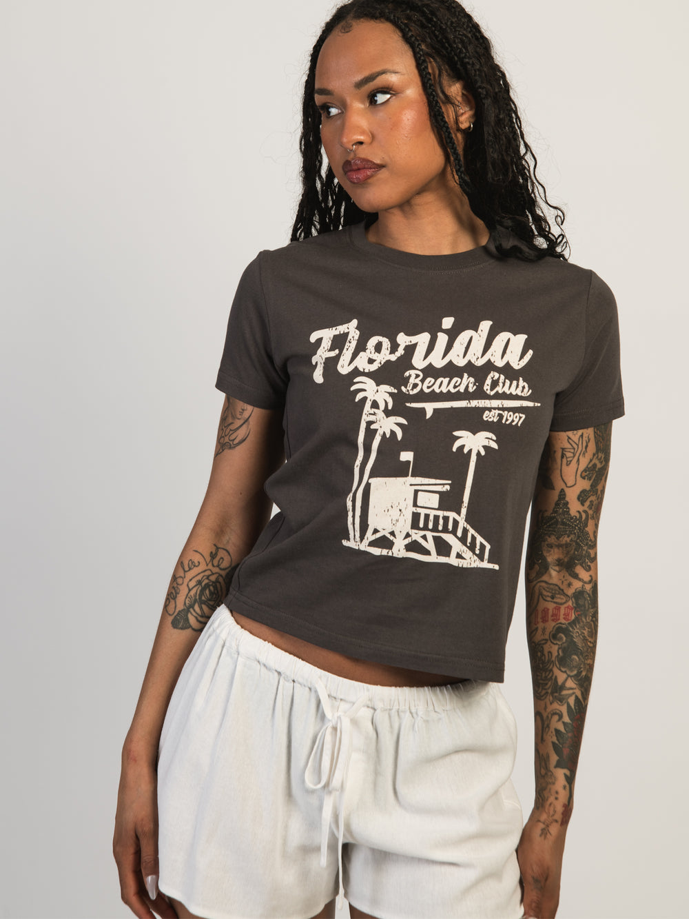 FLORIDA PALM BOXY TEE