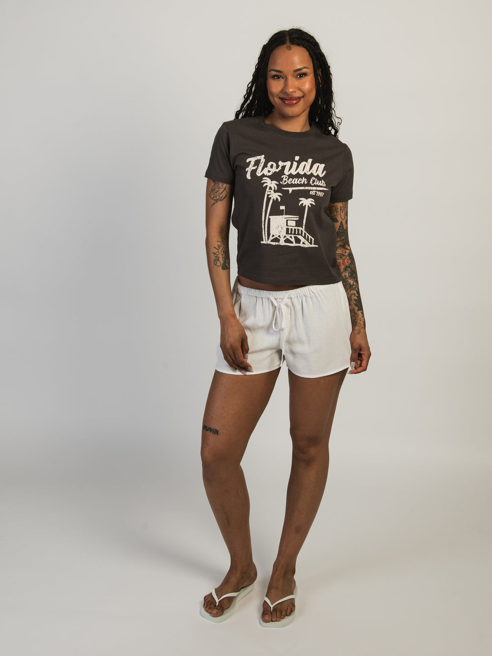 FLORIDA PALM BOXY TEE