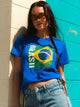 LICENSED BRAZIL BOXY TEE - COBALT - Boathouse
