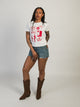 LICENSED WESTERN COLLAGE BOXY TEE - Boathouse