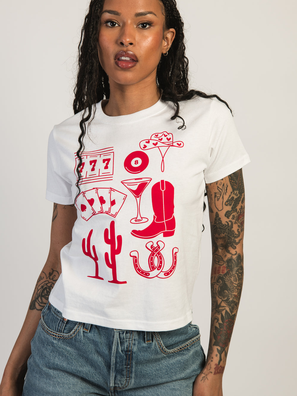 WESTERN COLLAGE BOXY TEE