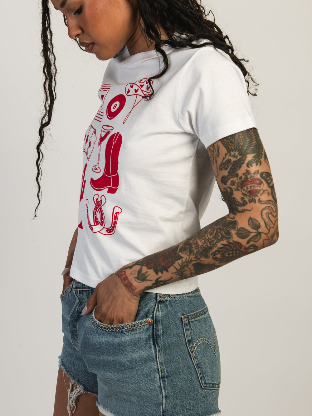 WESTERN COLLAGE BOXY TEE