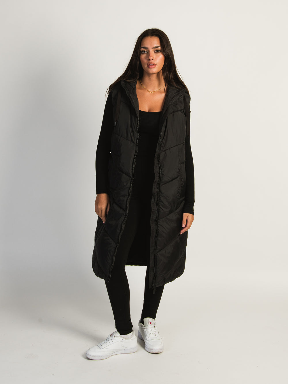 B.YOUNG B.YOUNG BOMINA LONG HOODED PUFF VEST - CLEARANCE - Boathouse