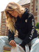 CARHARTT CARHARTT CLARKSBURG LOGO PULLOVER HOODIE - Boathouse