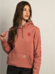 CARHARTT CARHARTT LOGO SLEEVE PULL OVER HOODIE - ROSE - Boathouse