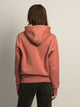 CARHARTT LOGO SLEEVE PULL OVER HOODIE - ROSE