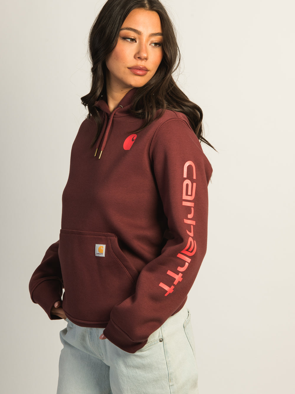 PULL OVER À CAPUCHE AVEC LOGO DE CARHARTT - BOIS DE GRANGE