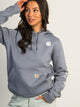 CARHARTT CARHARTT LOGO SLEEVE PULL OVER HOODIE - WISTERIA - Boathouse