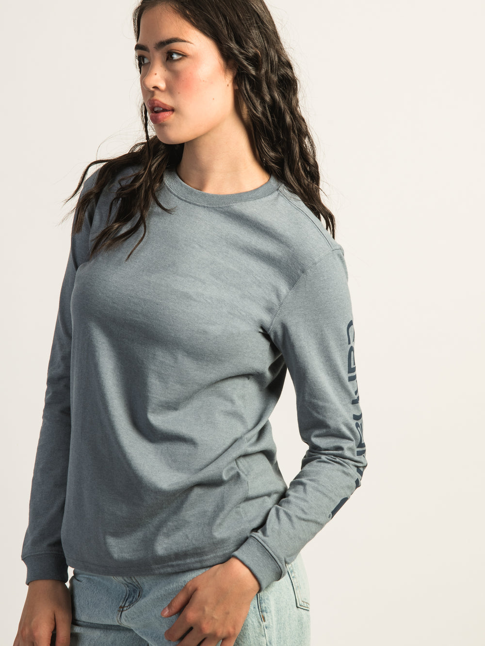 T-SHIRT MANCHES LONGUES, AMPLE CARHARTT HEAVYWEIGHT LOGO