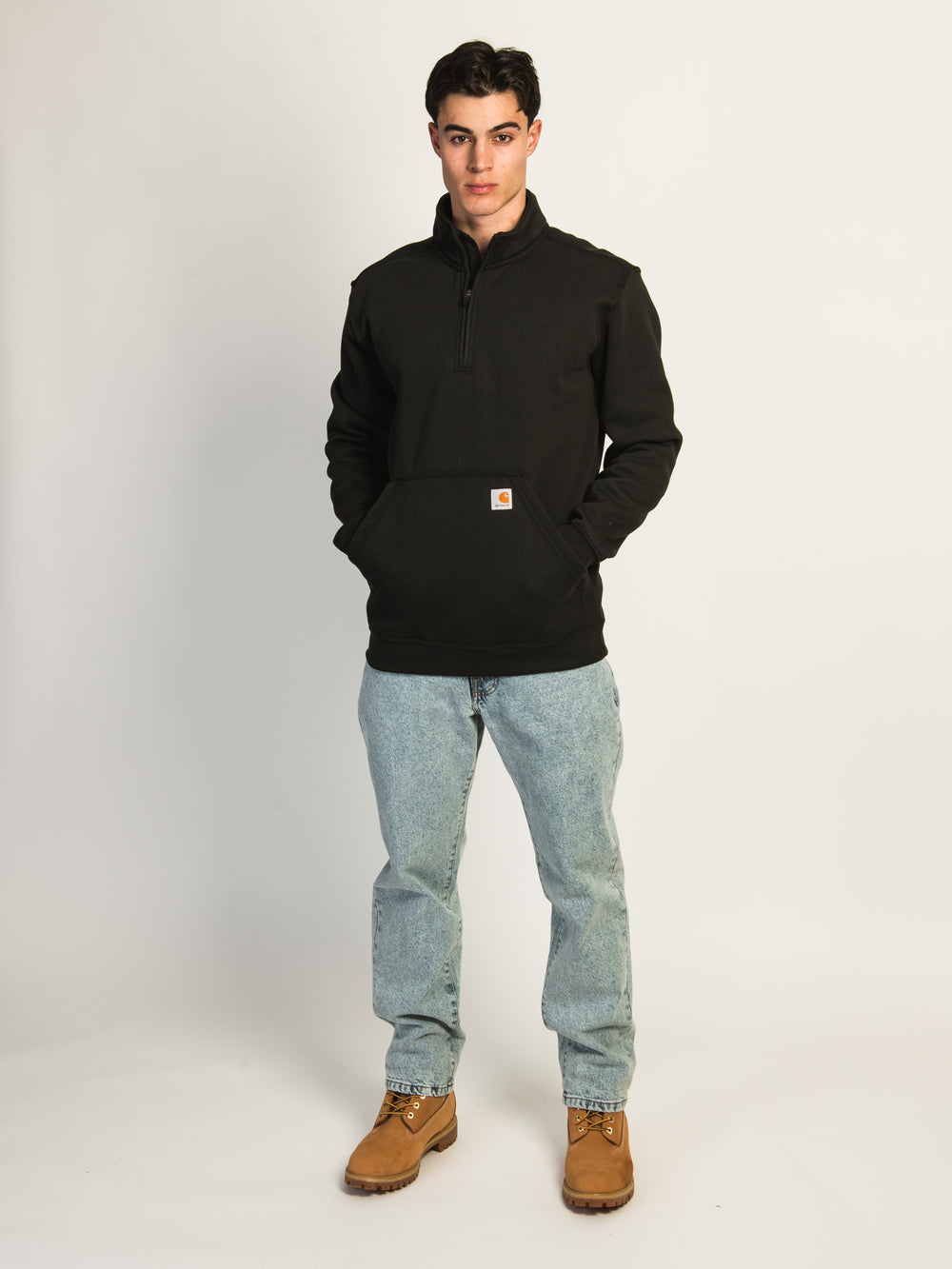 CARHARTT LOOSE FIT MIDWEIGHT 1/4 ZIP MOCKNECK