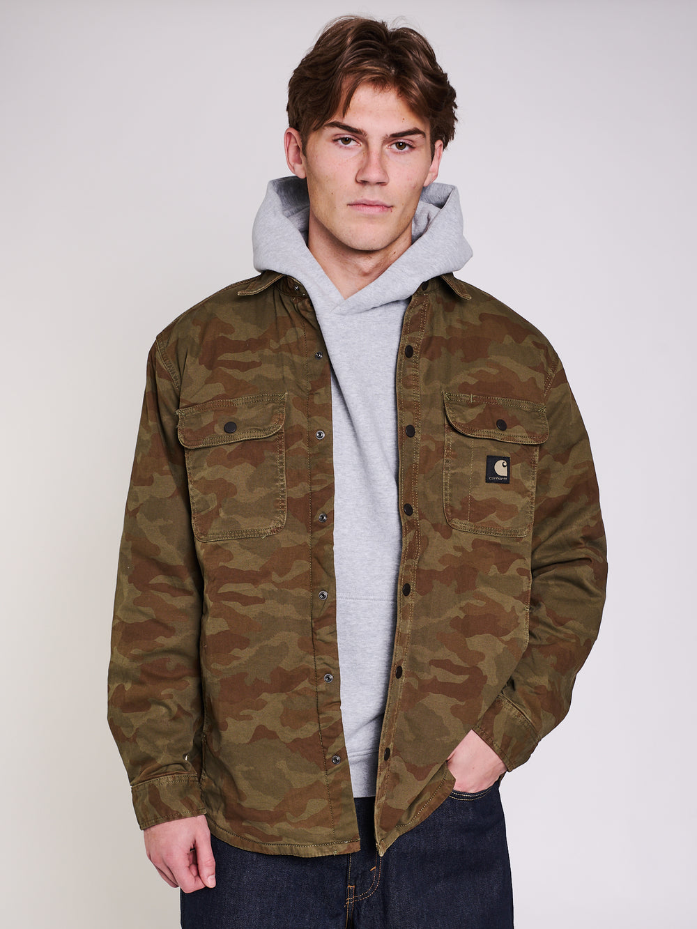 CARHARTT WINDHAM SHIRT JACK JACKET - ARMY