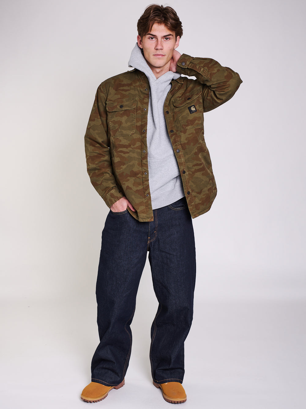 CARHARTT WINDHAM SHIRT JACK JACKET - ARMY