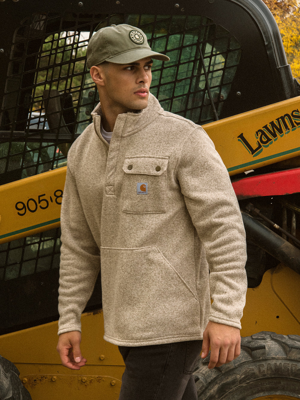 POLAIRE ¼ ZIP CARHARTT MID COUPE DÉCONTRACTÉE