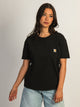 CARHARTT CARHARTT HENLEY T-SHIRT - BLACK - Boathouse