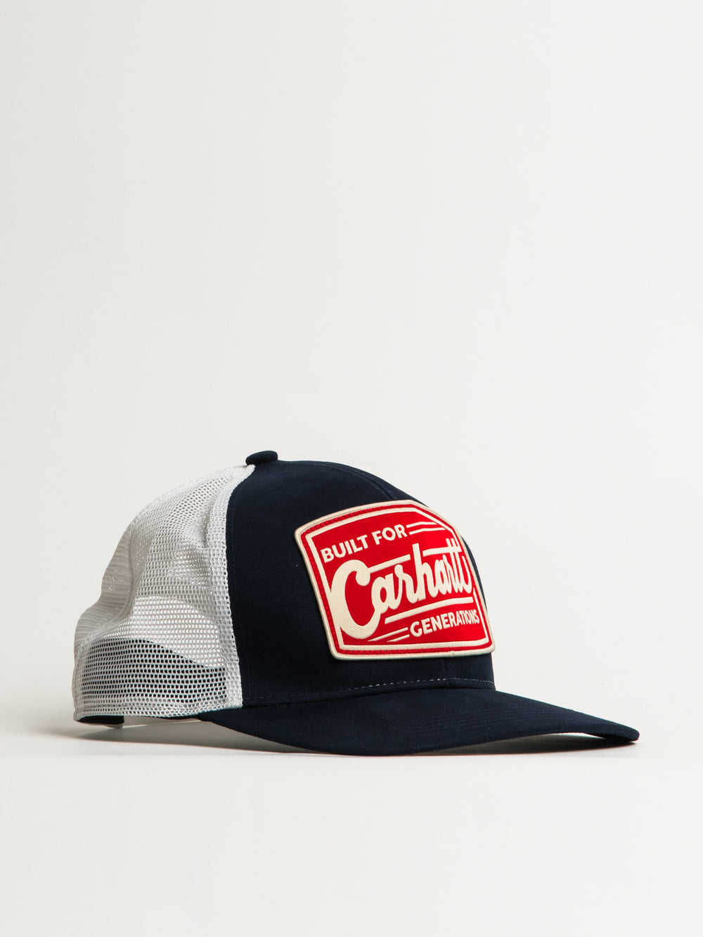 CARHARTT CANVAS MESH BACK BUILT PATCH CAP - NAVY