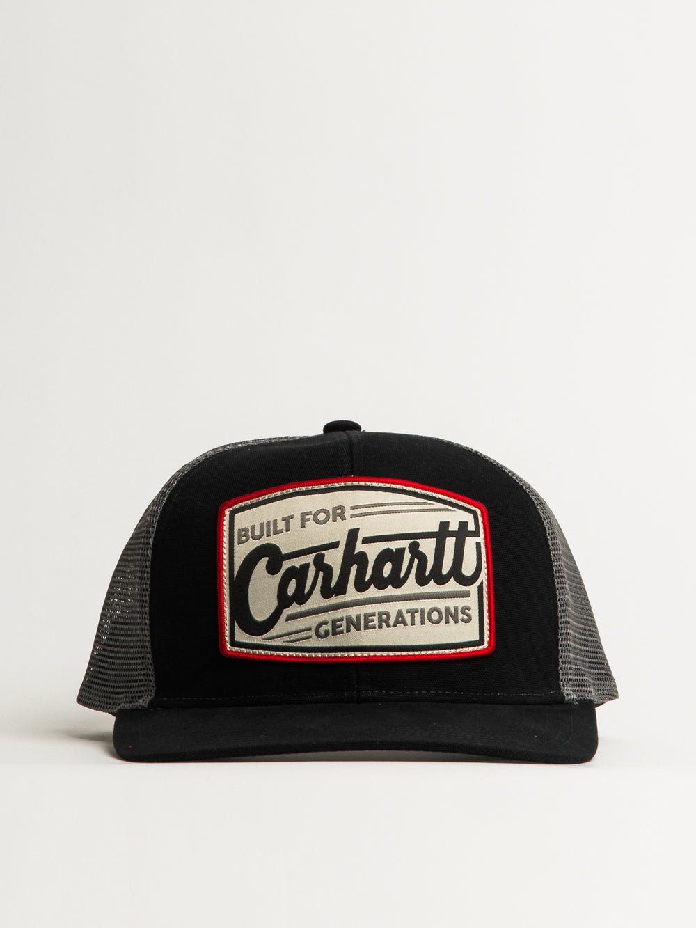 CARHARTT CANVAS MESH BACK BUILT PATCH CAP - BLACK