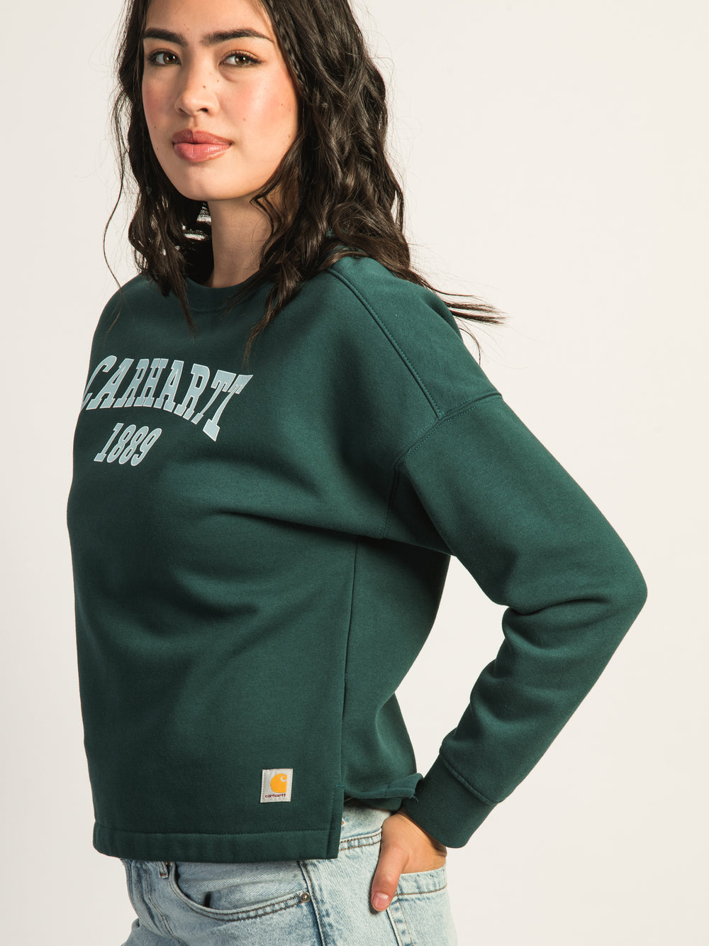 CHANDAIL RAS DU COU COUPE AMPLE, POIDS MOYEN CARHARTT GRAPHIQUE-VERT