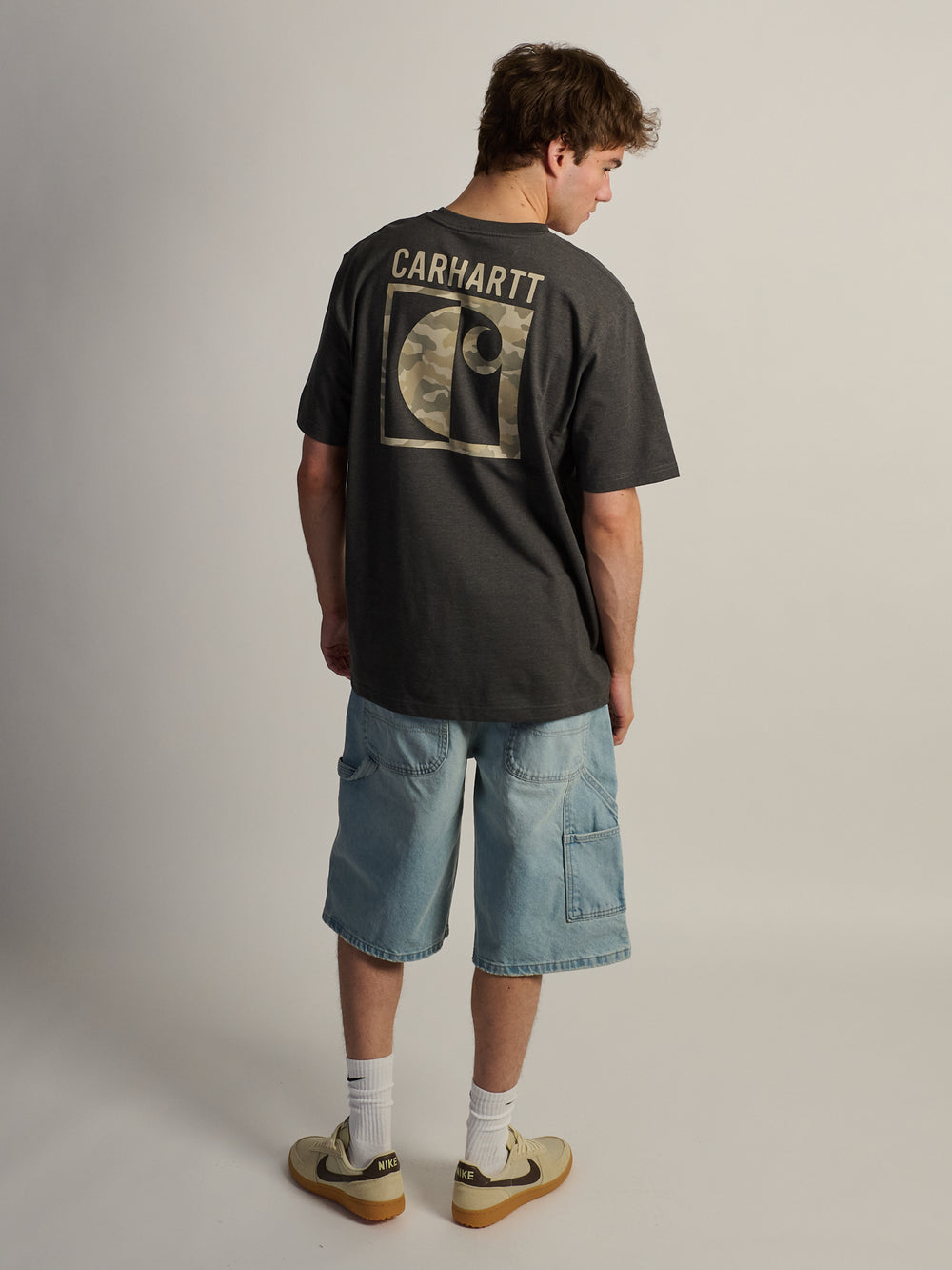 CARHARTT IRVINE RELAXED BLOCK CAMO T-SHIRT