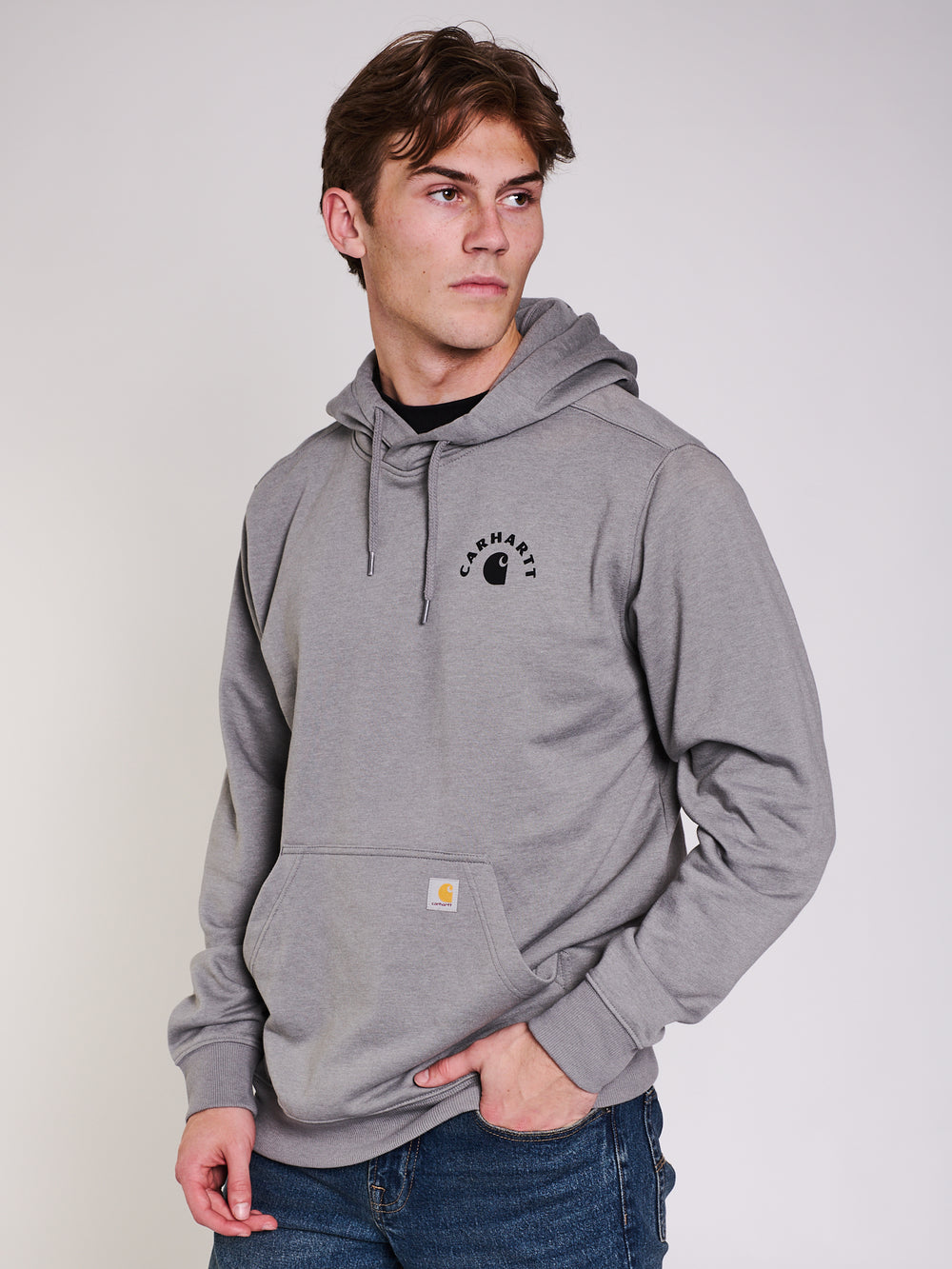 CARHARTT SAWYER WORK PULL OVER HOODIE - ASH HEATHER