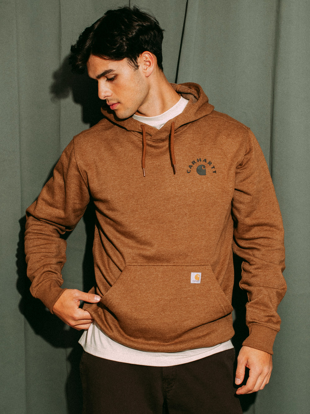 CARHARTT SAWYER WORK SWEATER- RED DUCK