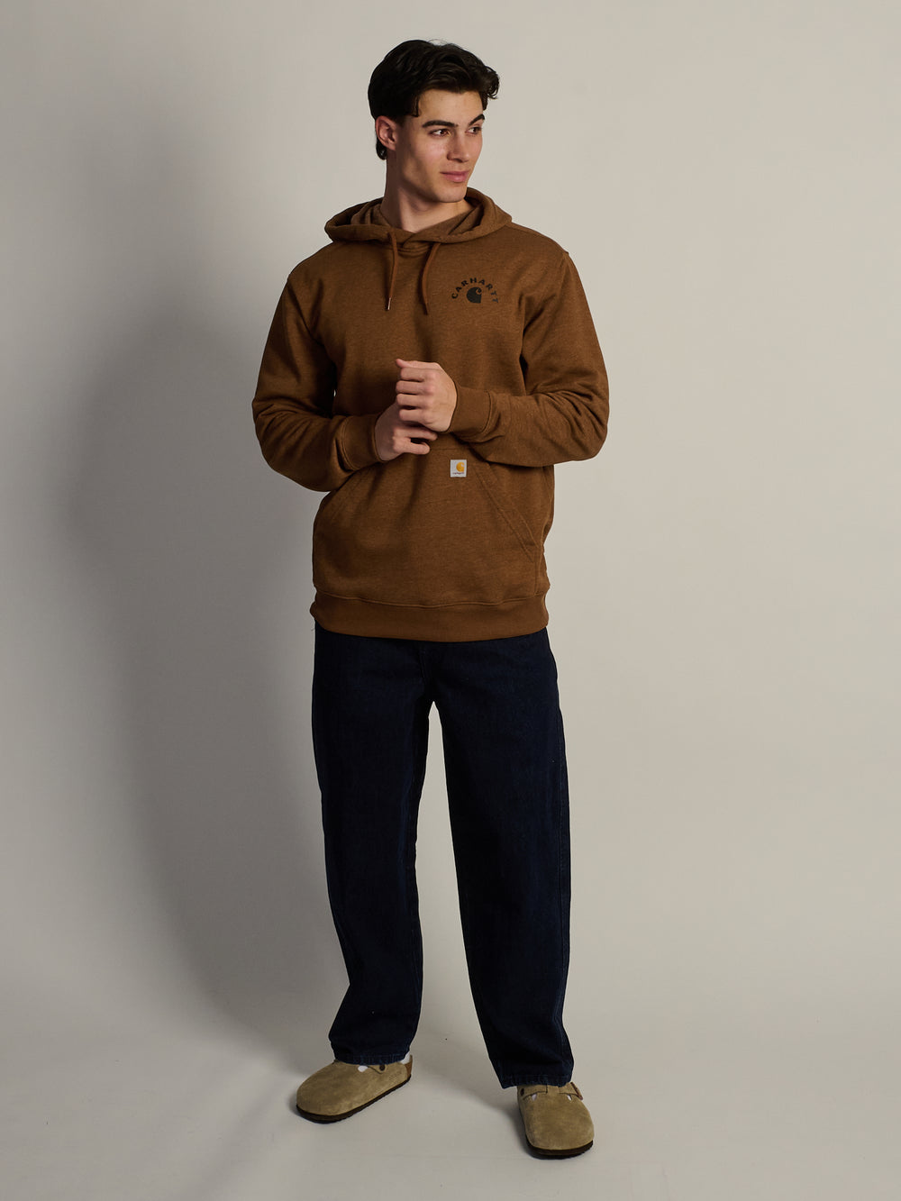CARHARTT SAWYER WORK SWEATER- RED DUCK