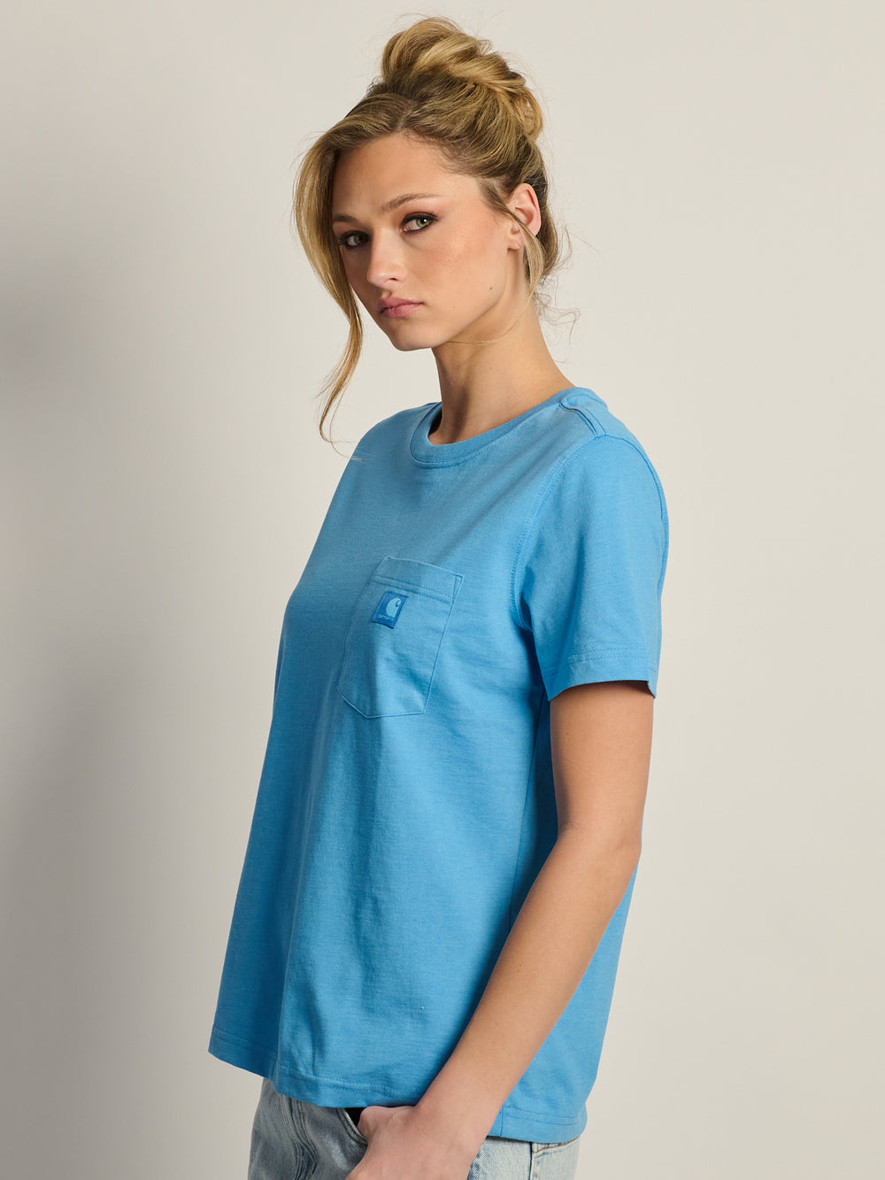 CARHARTT IRVINE RELAXED TEE- BLUE