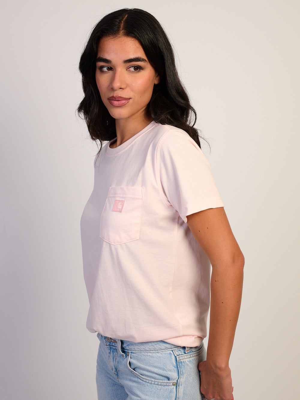 CARHARTT IRVINE RELAXED T-SHIRT - ROSE TINT
