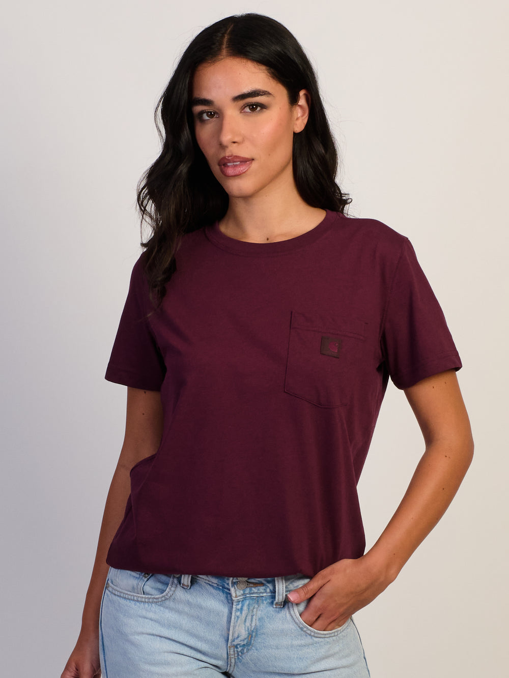 CARHARTT IRVINE RELAXED TEE - CHERRYWOOD