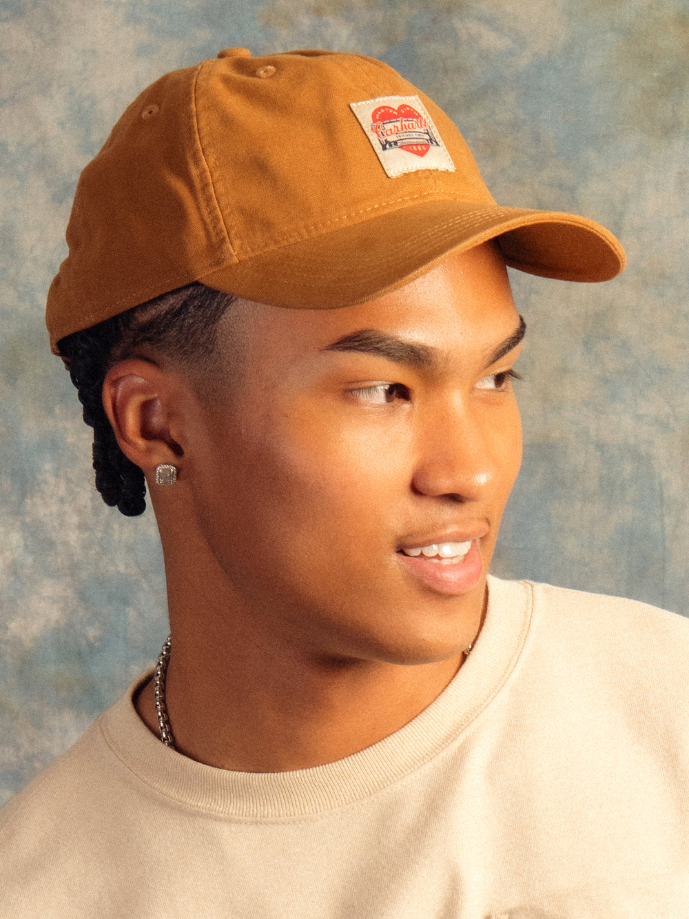 CASQUETTE HEART PATCH CANVAS CARHARTT - BRUN