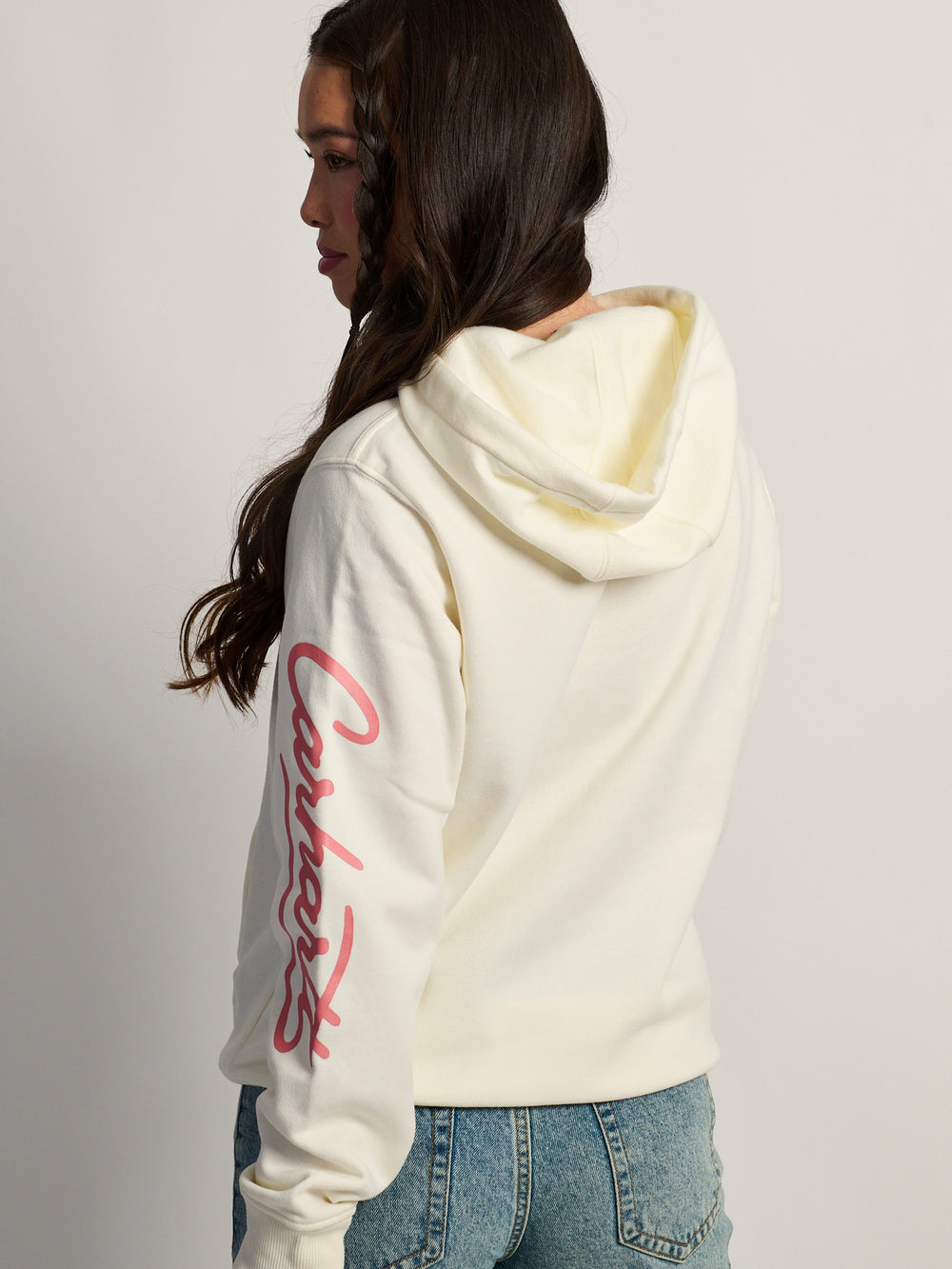 CARHARTT SAWYER SCRIPT LOGO SWEATER - EGGSHELL