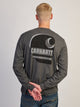 CARHARTT CARHARTT IRVINE RELAXED TOUGH C LONG SLEEVE TEE - CHARCOAL NAVY - Boathouse