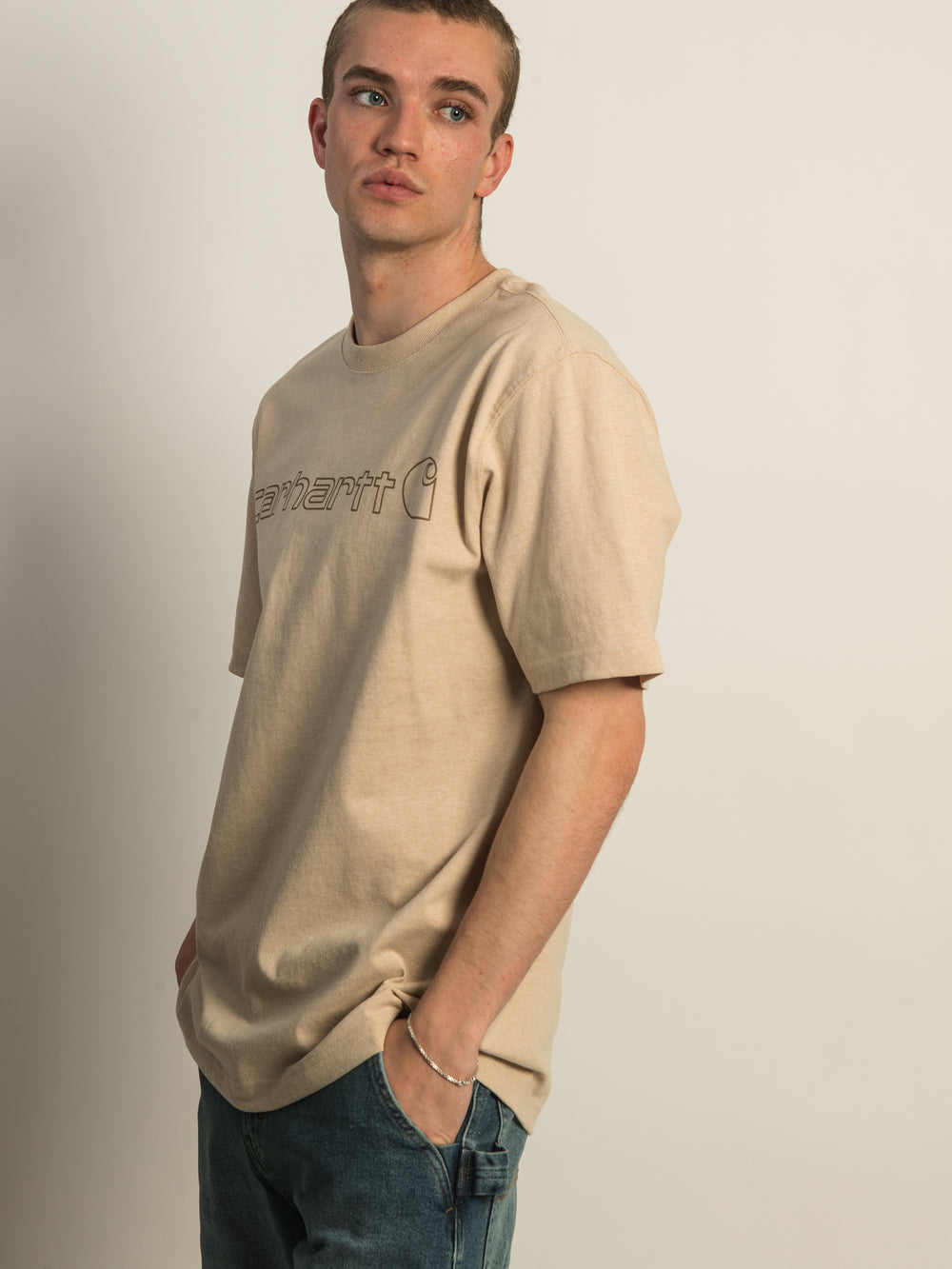 CARHARTT HEAVYWEIGHT SHORT SLEEVE LOGO GRAPHIC TEE