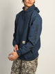 CARHARTT CARHARTT LOGO SLEEVE GRAPHIC PULL OVER HOODIE - OCEAN - Boathouse