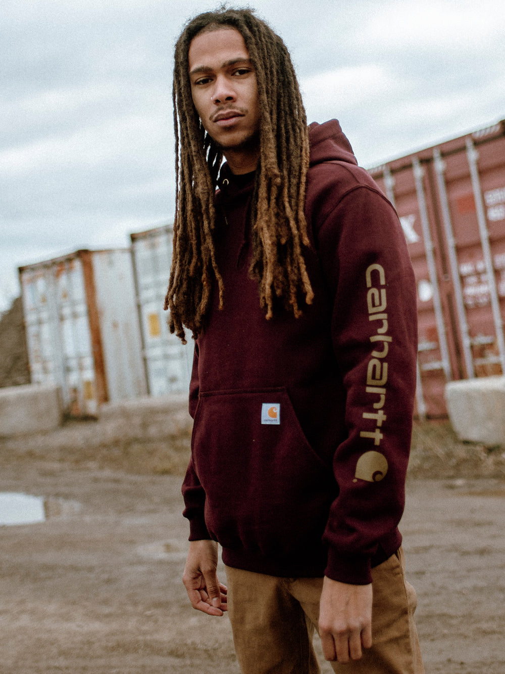 CHANDAIL À CAPUCHE CARHARTT SLEEVE POUR HOMME