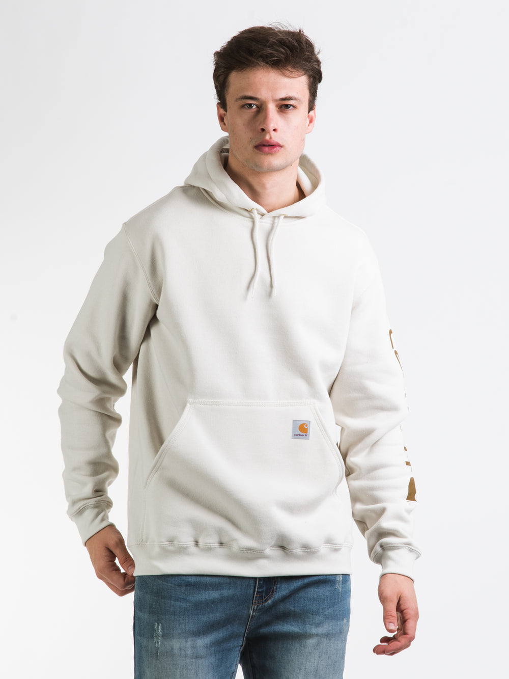 CHANDAIL À CAPUCHE AMPLE LOGO SLEEVE MIDWEIGHT POUR HOMME