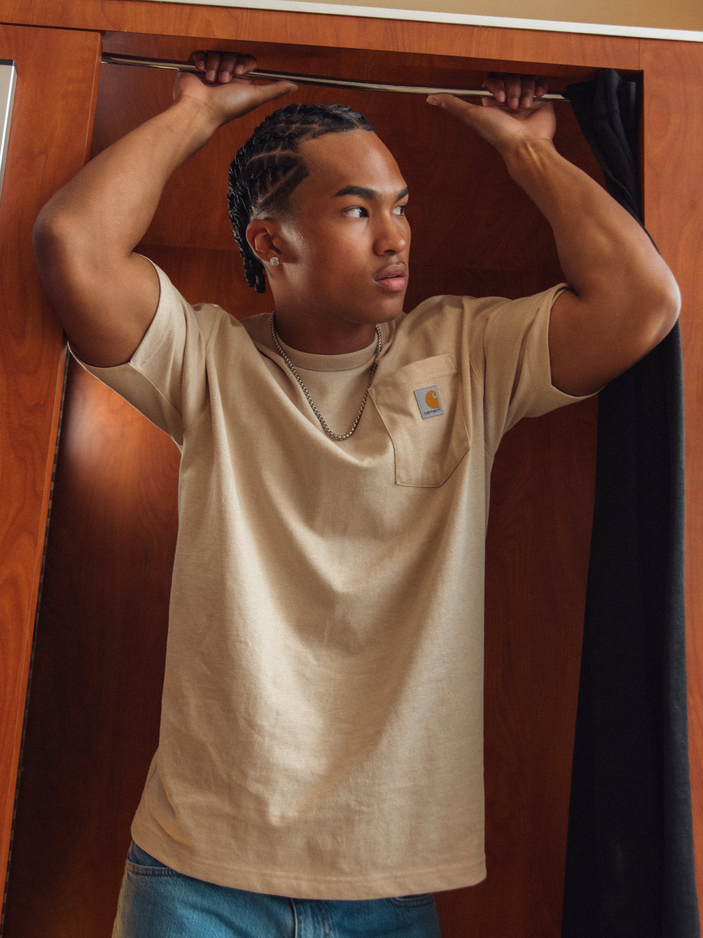 CARHARTT WORKWEAR POCKET T-SHIRT - BEACH