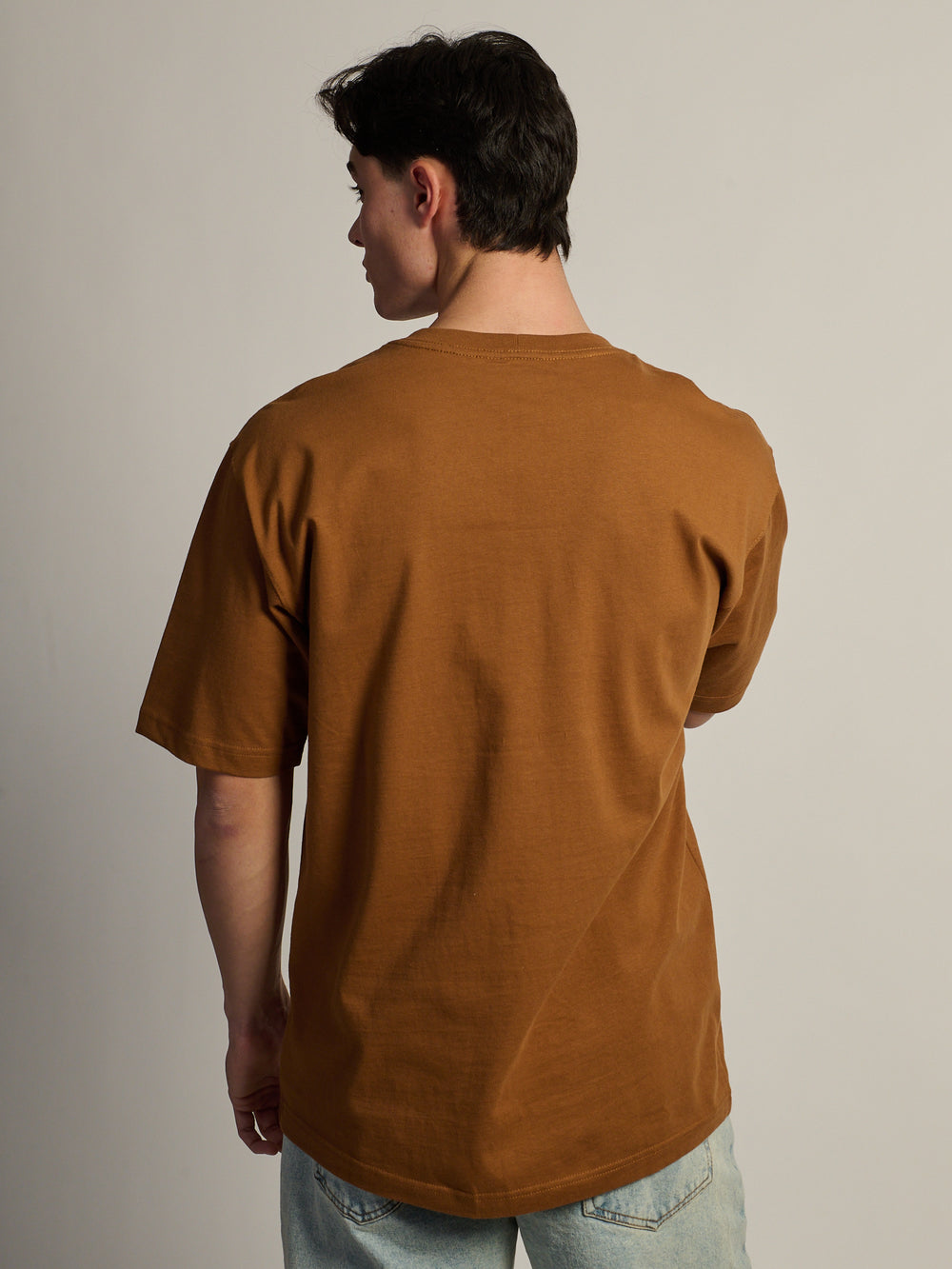 CARHARTT WORKWEAR POCKET T-SHIRT - BROWN