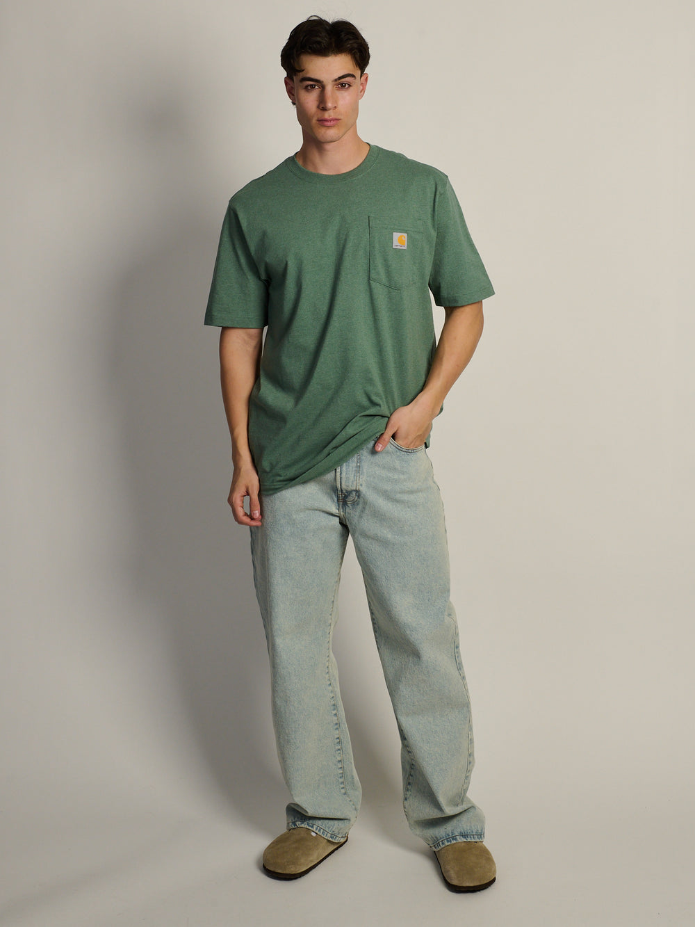 CARHARTT WORKWEAR POCKET T-SHIRT - GREEN