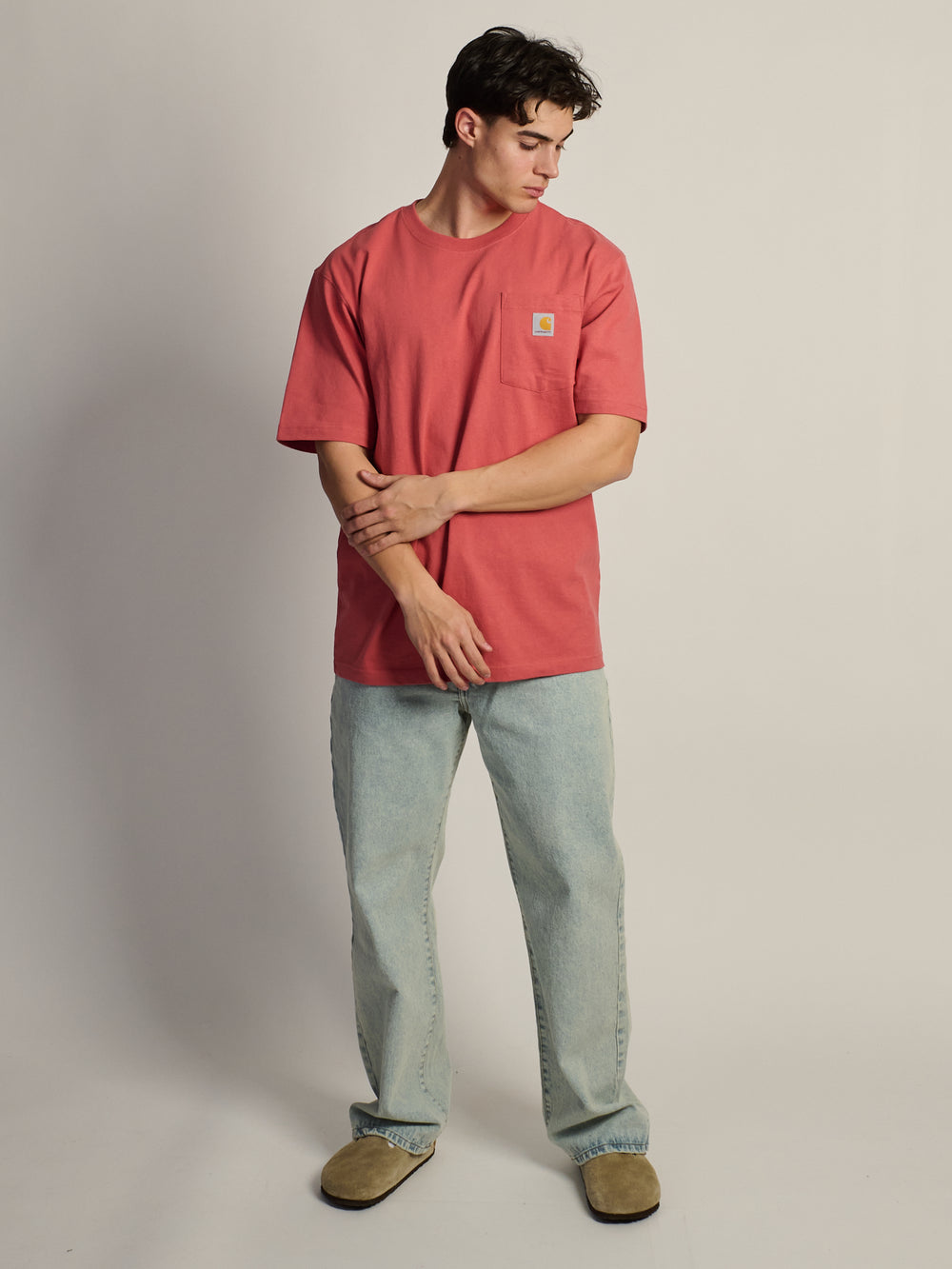 CARHARTT WORKWEAR POCKET T-SHIRT - AMBER