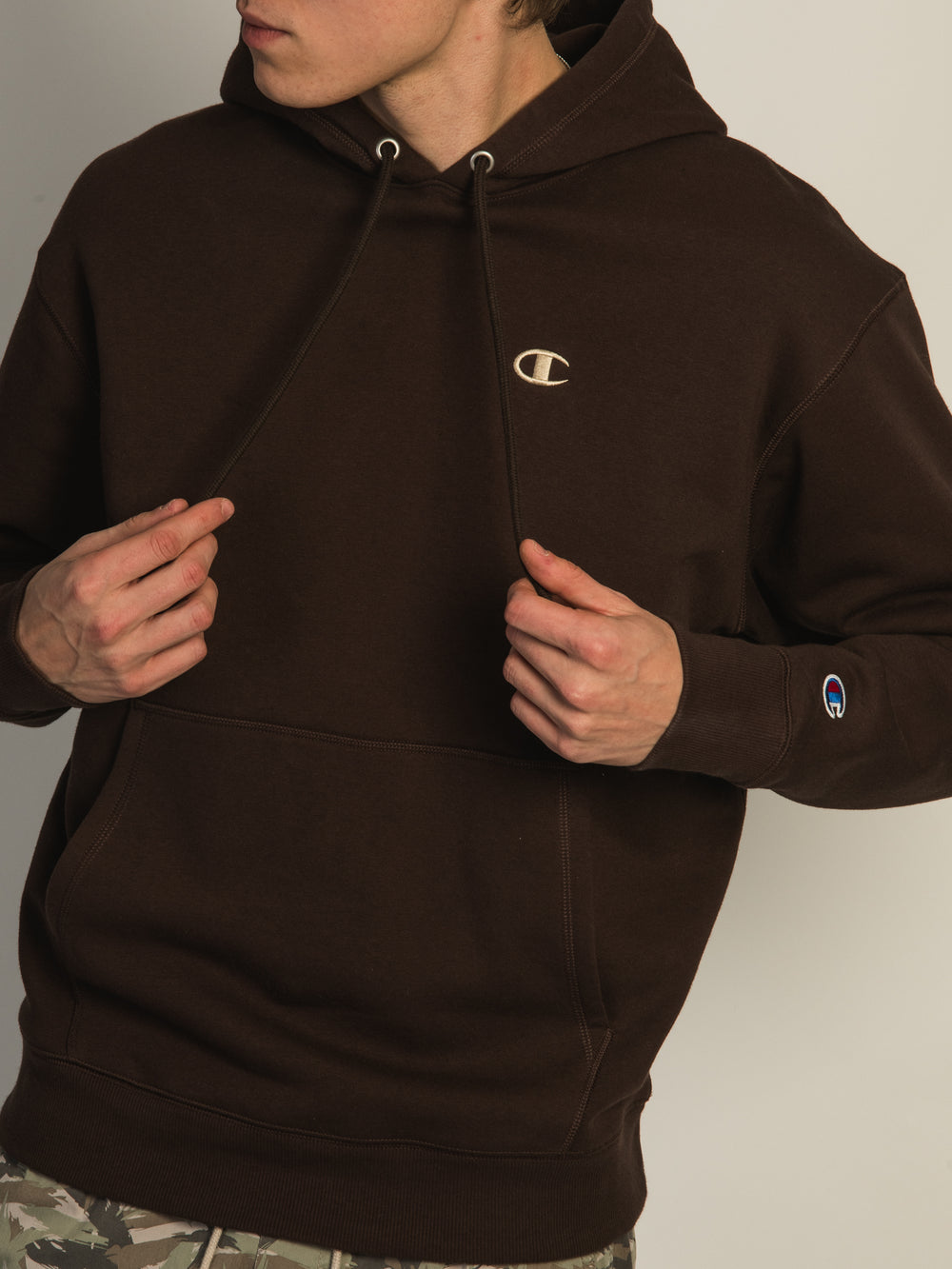 CHAMPION CHAMPION CLASSIC FLEECE LEFT CHEST LOGO PULLOVER HOODIE - CLEARANCE - Boathouse